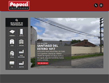 Tablet Screenshot of papuccipropiedades.com.ar